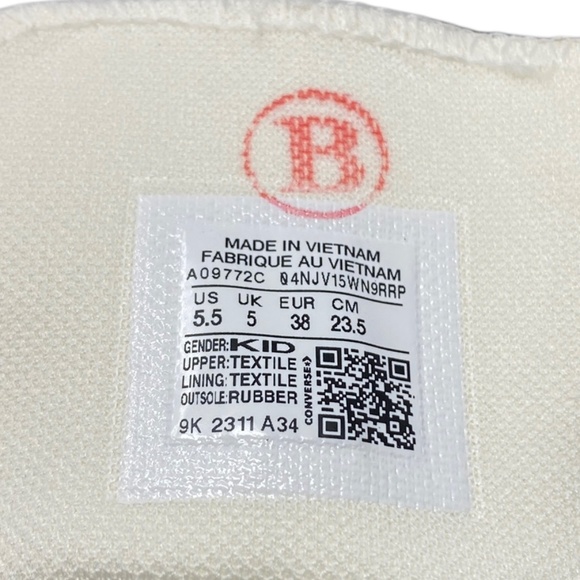 Converse Ctas Lift White Canvas Platform Sneakers Casual Women's A09772C-WWWGSG - Picture 7 of 8